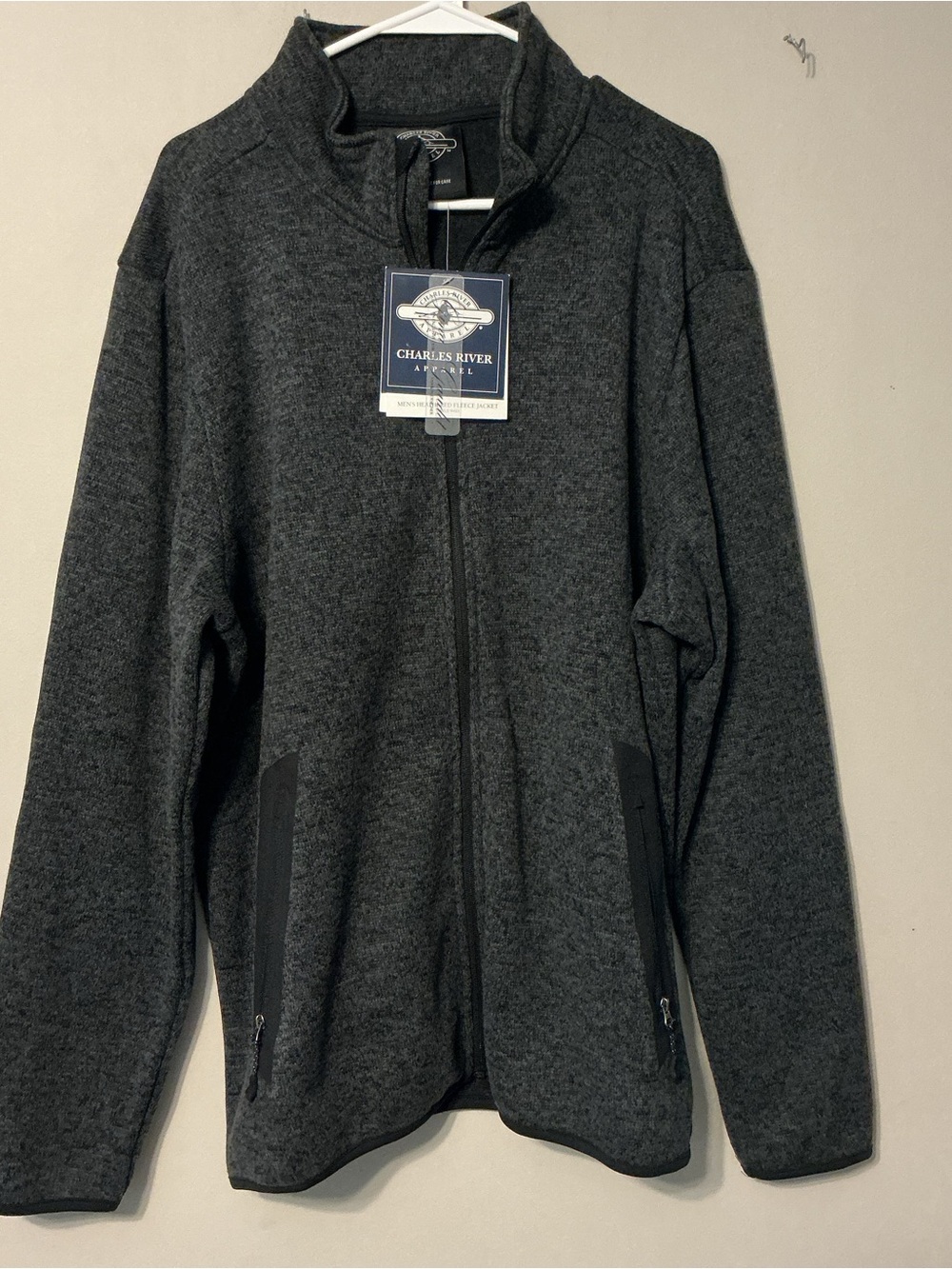 Charles River Apparel Heather Gray Zip Up